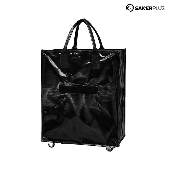 Sakerplus® Foldable Rolling Tote Bag With Wheels