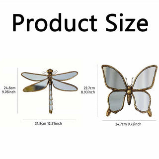 Sakerplus® Dragonfly Mirror Butterfly Decor Wall Decor