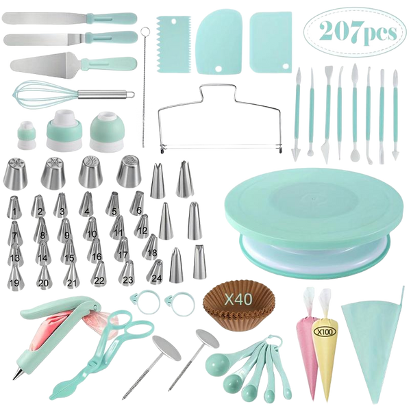 Sakerplus® Cake Decorating Turntable Supplies Kit