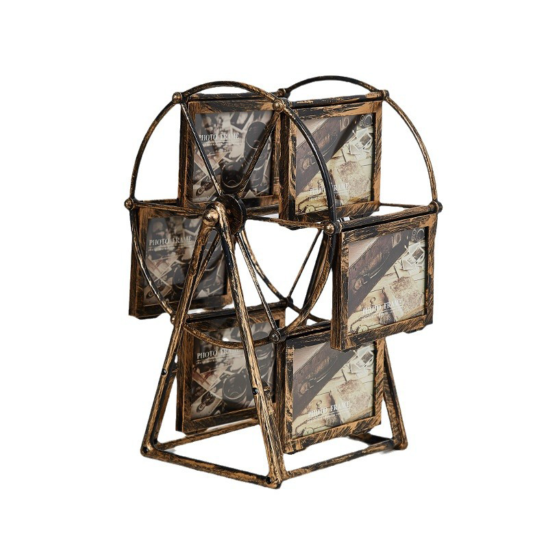 Sakerplus® Retro Vintage Rotating Ferris Wheel Frame