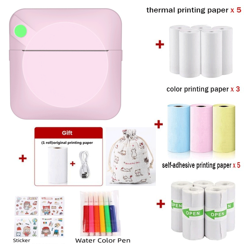 Sakerplus® Portable Mini Thermal Photo Printer
