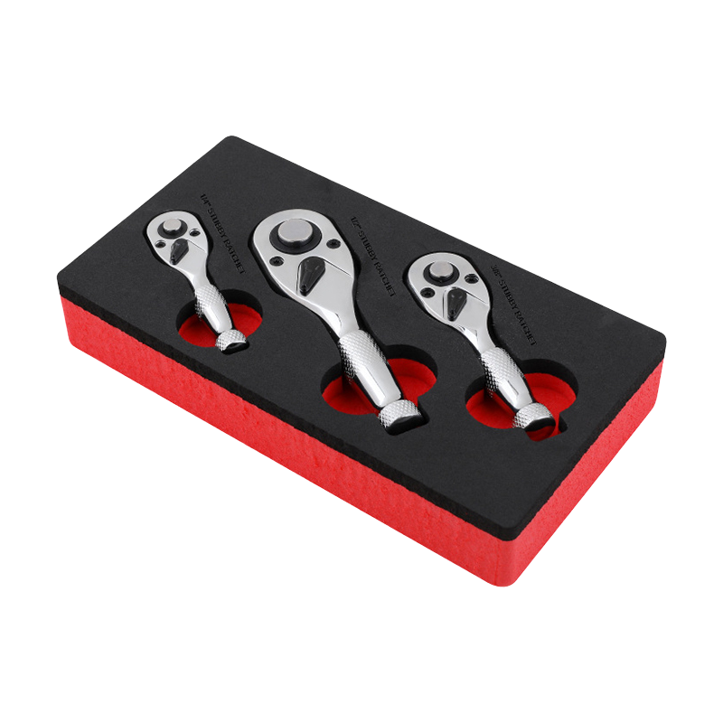 Sakerplus® Stubby Ratchet Set with Reversible Head
