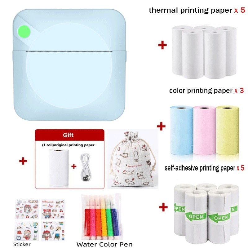 Sakerplus® Portable Mini Thermal Photo Printer