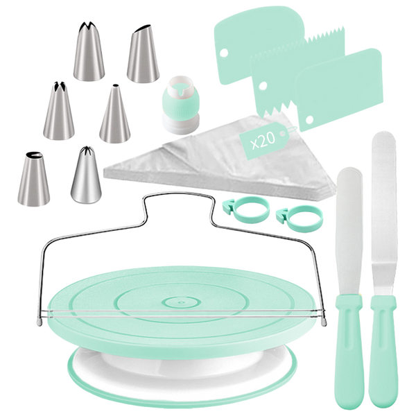 Sakerplus® Cake Decorating Turntable Supplies Kit