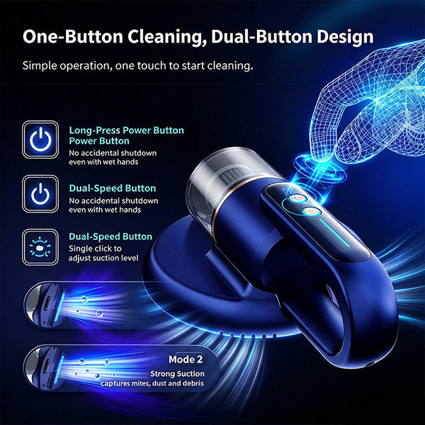 Sakerplus® Cordless Handheld UV Mattress Vacuum Cleaner