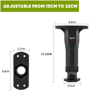 Sakerplus 6 Pcs Adjustable Height Bed Support Legs