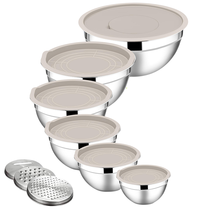 Sakerplus Stainless Steel Mixing Bowls Set