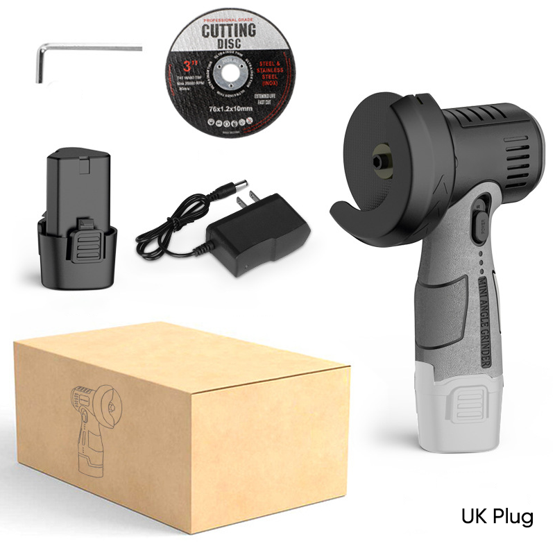 Sakerplus 12V Mini Angle Grinder with Cutting Disc