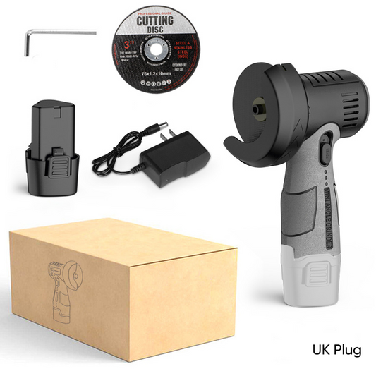 Sakerplus 12V Mini Angle Grinder with Cutting Disc