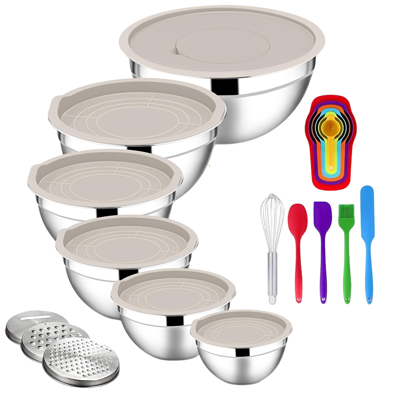 Sakerplus Stainless Steel Mixing Bowls Set