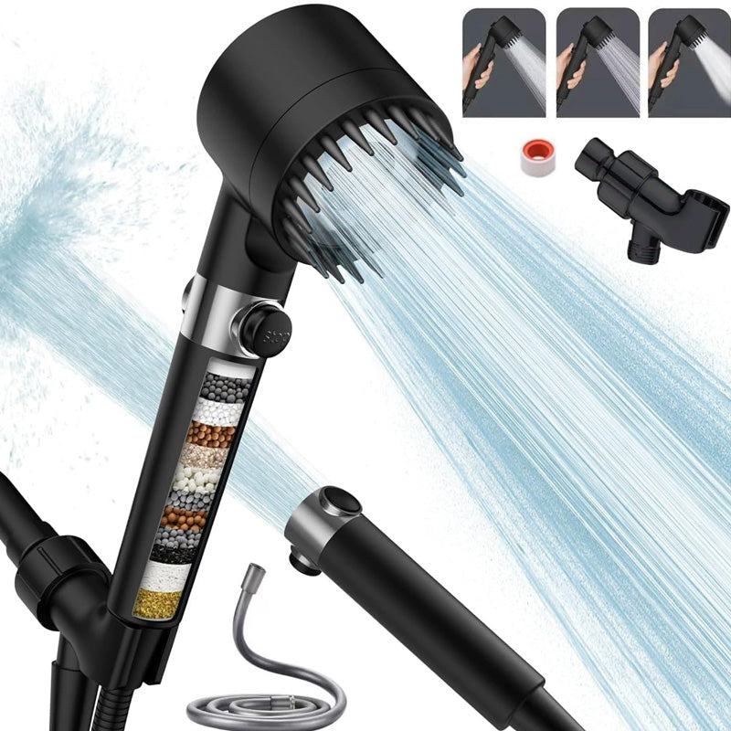 Sakerplus High Pressure Handheld Filtered Showerhead