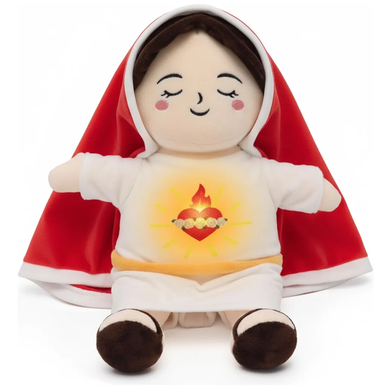 Sakerplus® Breathing Virgin Mary Plush Doll
