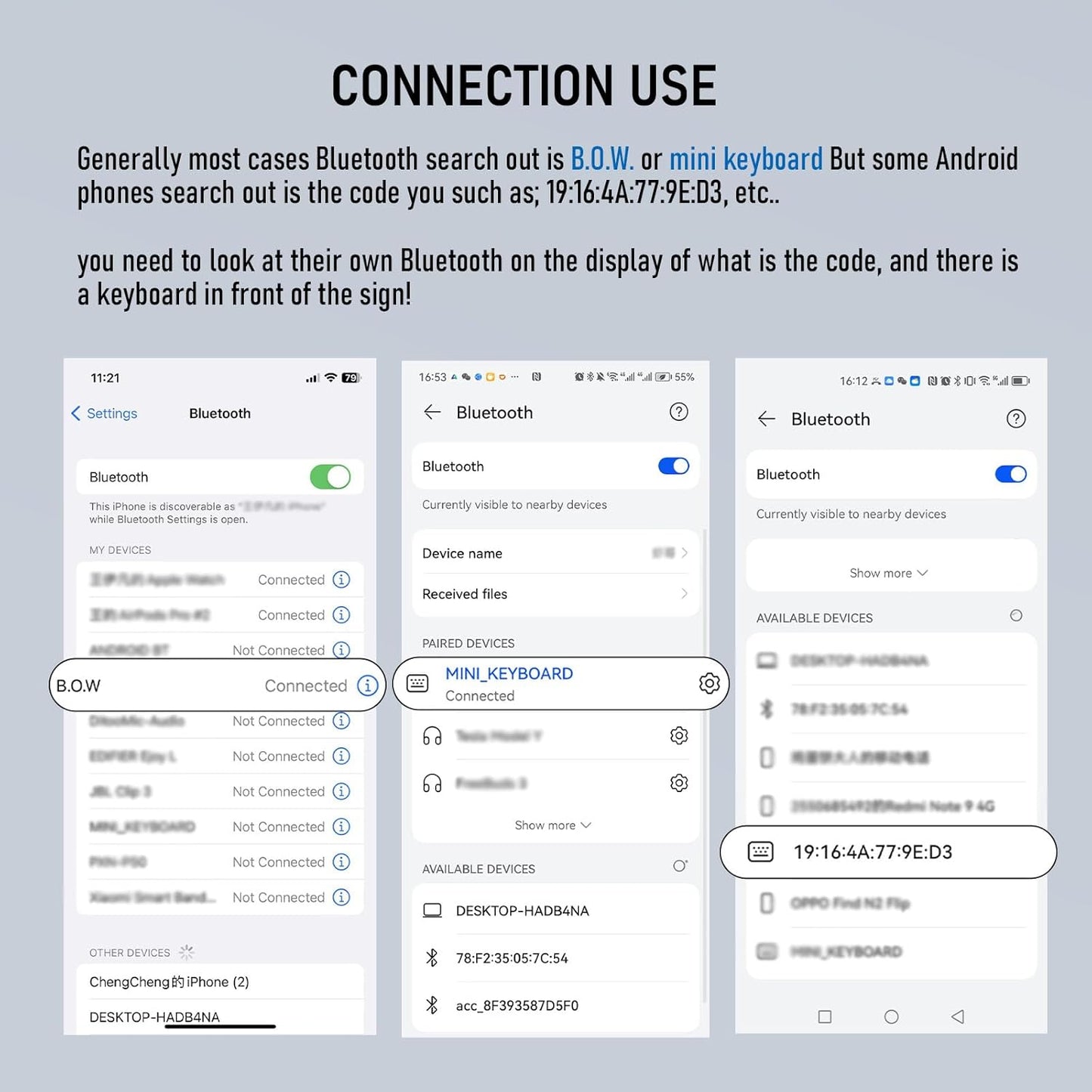 Saker wireless Bluetooth Keyboard with Touchpad