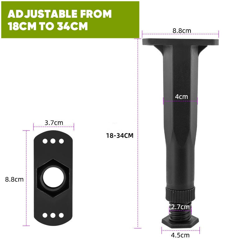 Sakerplus 6 Pcs Adjustable Height Bed Support Legs