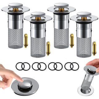 Sakerplus® Bathroom Sink Drain Strainer Hair Catcher