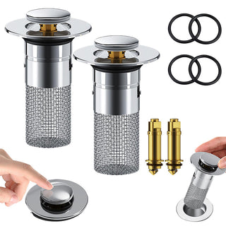 Sakerplus® Bathroom Sink Drain Strainer Hair Catcher
