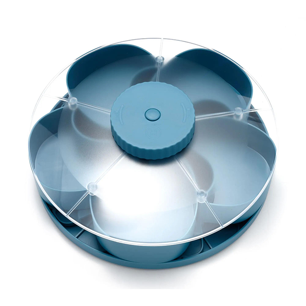 Sakerplus® Rotating Divided Snack Serving Tray