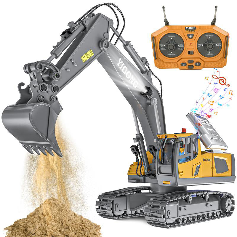 Sakerplus 9-Channel RC Metal Bulldozer