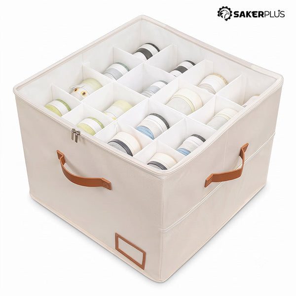 Sakerplus® Fabric Shoe Storage Organizer Bin Box