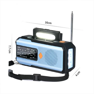 Sakerplus® Solar Hand Crank Emergency Weather Radio