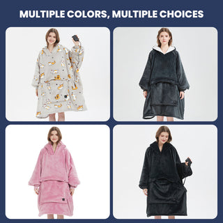 Sakerplus® Oversized Wearable Heated Blanket Hoodie